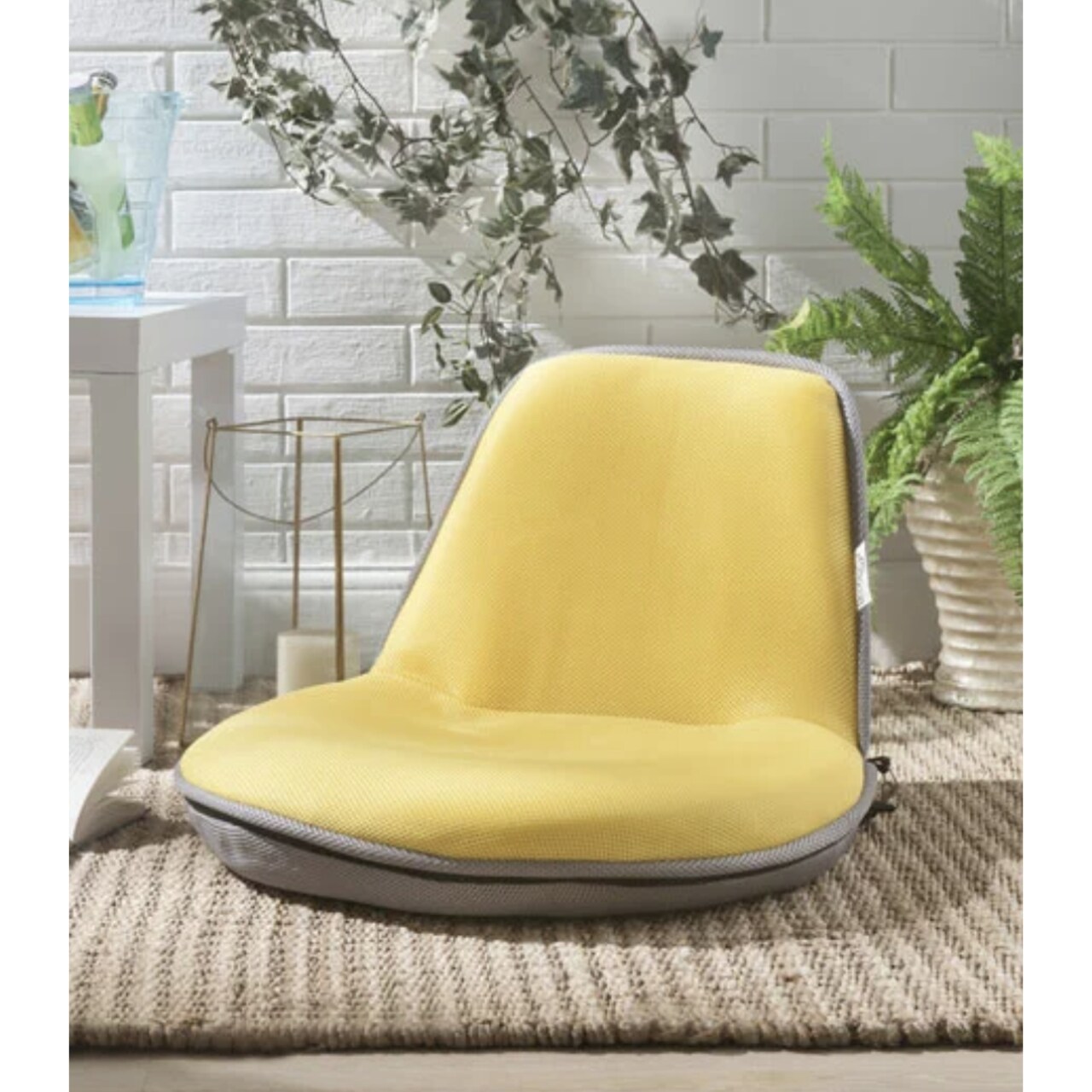 Loungie Quickchair Mesh Floor Chair-Foldable-Portable with Strap-Indoor-Outdoor-by Inspired Home